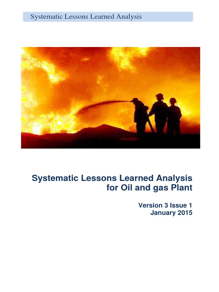 Systematic Lessons Learned Analysis For | PDF | Pipeline Transport ...