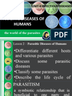 Unit 4 Infectious Diseases: Parasitic Diseases of Humans