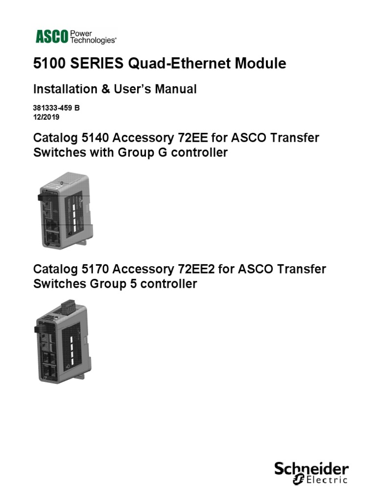 5100 SERIES Quad-Ethernet Module: Installation & User's Manual | PDF ...