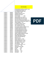 Ecolab Supplier Part Numbers and Descriptions