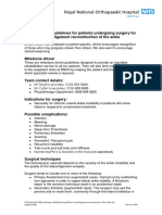 Rehabilitation Guidelines For Patients Undergoing Surgery For Lateral Ligament Reconstruction of The Ankle