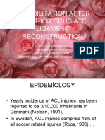 Rehabilitation After Anterior Cruciate Ligament Reconstruction