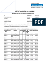 Statement of Account As On 16-Aug-2021: Bajaj Allianz Life Future Wealth Gain Account