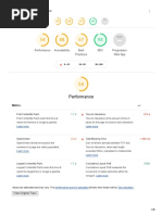 Performance: Performance Accessibility Best Practices SEO Progressive Web App