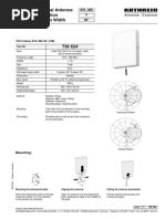 Indoor Directional Antenna Vertical Polarization Half-Power Beam Width