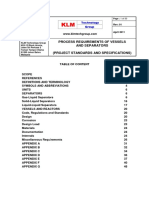 Project Standards and Specifications Vessels and Seperator Systems Rev01