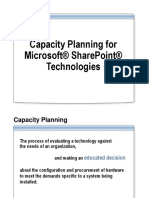 Capacity Planning For Microsoft® Sharepoint® Technologies