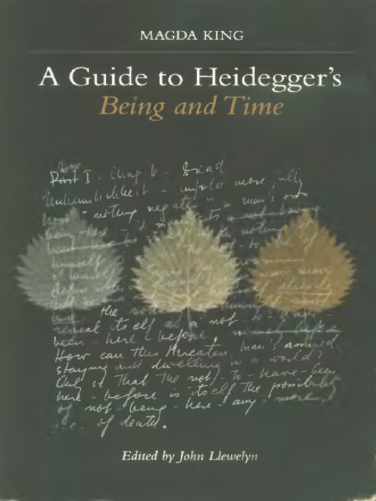 A Guide Heidegger Being and Time PDF Being And Time