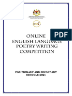 Online English Language Poetry Writing Competition: For Primary and Secondary SCHOOLS 2021