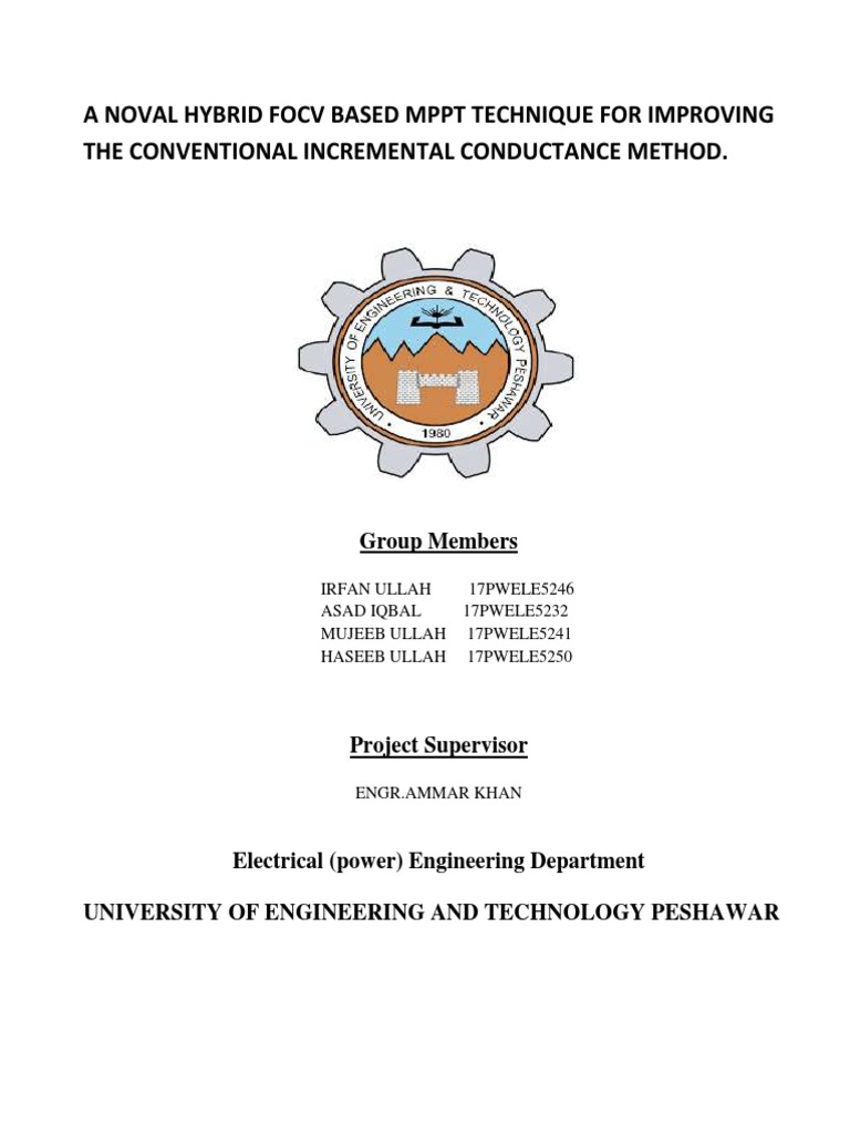 FYP THESIS Uet PDF | PDF | Photovoltaics | Energy Development