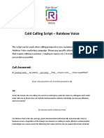 Cold Rainbow Voice Calling Script 