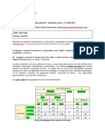 Examen terminal de Linguistique générale – Deuxième session – Quentin BOUTTIER