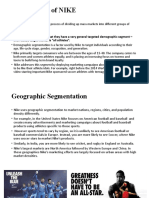 STP Analysis of NIKE Sportswear