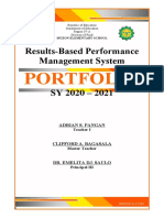 Results-Based Performance Management System: Portfolio