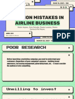 Common Mistakes in Airline Business - 2