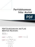 Pertidaksamaan nilai Mutlak - 2