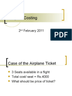 Marginal Costing: 2 February 2011