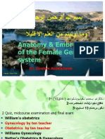 Anatomy & Embryology of The Female Genital System