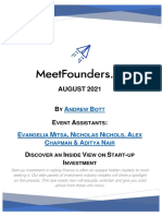 MeetFounders N.america Fundraising Conference (August 31st)