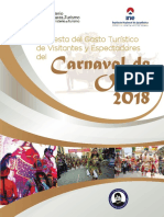 Gasto Turististico Oruro 2018