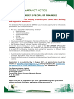 Vacancy Notice - External Advert - Mid Career Specialist 8 August 2021