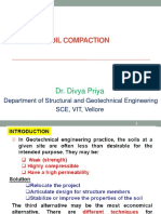 Soil Compaction: Dr. Divya Priya