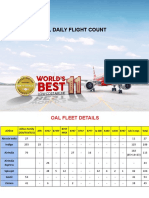 26th Aug Oal Daily Flight Count
