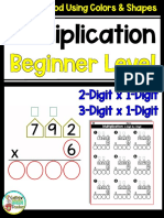 03 - Multiplication 2 and 3-Digit X 1-Digit Organizers Worksheets