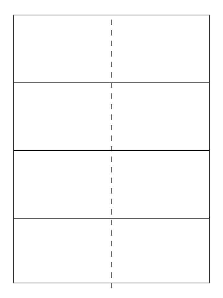 Online Editable Flash Card Template in PDF Format | PDF
