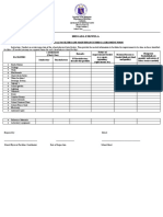 BE Form 01 Physical Facilities Assessment