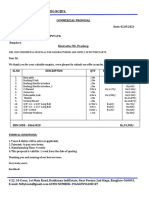 Nifty Tools & Technologies.: Commercial Proposal