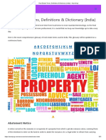 Real Estate Terms, Definitions & Dictionary (India) – AssetYogi