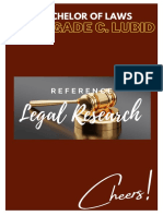 Renegade C. Lubid: Legal Research