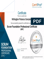 Certificate Scrum Fundamental