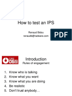 How To Test An IPS: Renaud Bidou