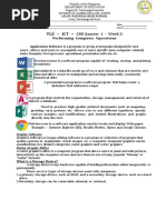 TLE - ICT - CSS Quarter 1 - Week 3:: Performing Computer Operations
