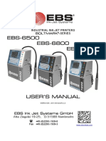 EBS-6500 EBS-6800 EBS-7200: Industrial Ink-Jet Printers Boltmark - Series
