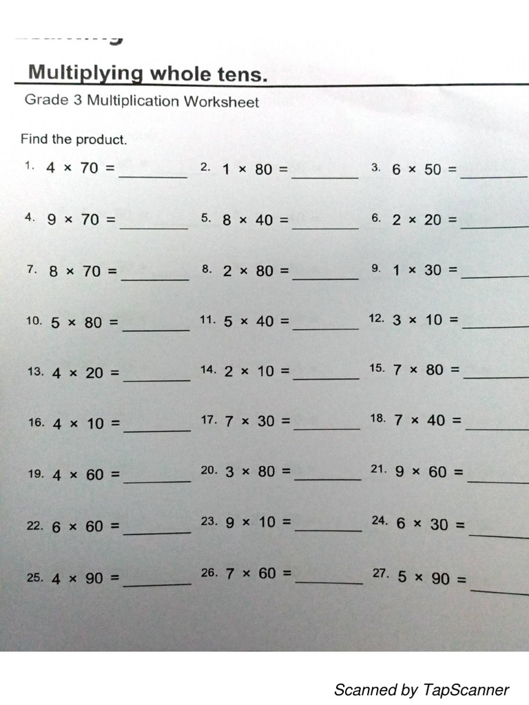 Maths Year 3 | PDF