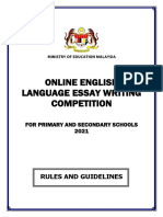 Online English Language Essay Writing Competition 2021 2