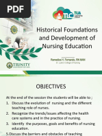 Historical Foundations and Development of Nursing Education: - Remedios H. Fernando, RN MAN