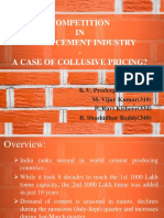 Competition IN Indian Cement Industry - A Case of Collusive Pricing?