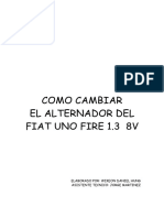 [FIAT] Manual Para Cambiar El Alternador Del Fiat Uno Fire 13 8V