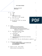 Test Mark Scheme: Not Electron Pairs