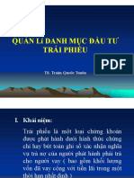 Bài giảng Quản lí danh mục đầu tư trái phiếu - TS.Trần Quốc Tuấn - 935960