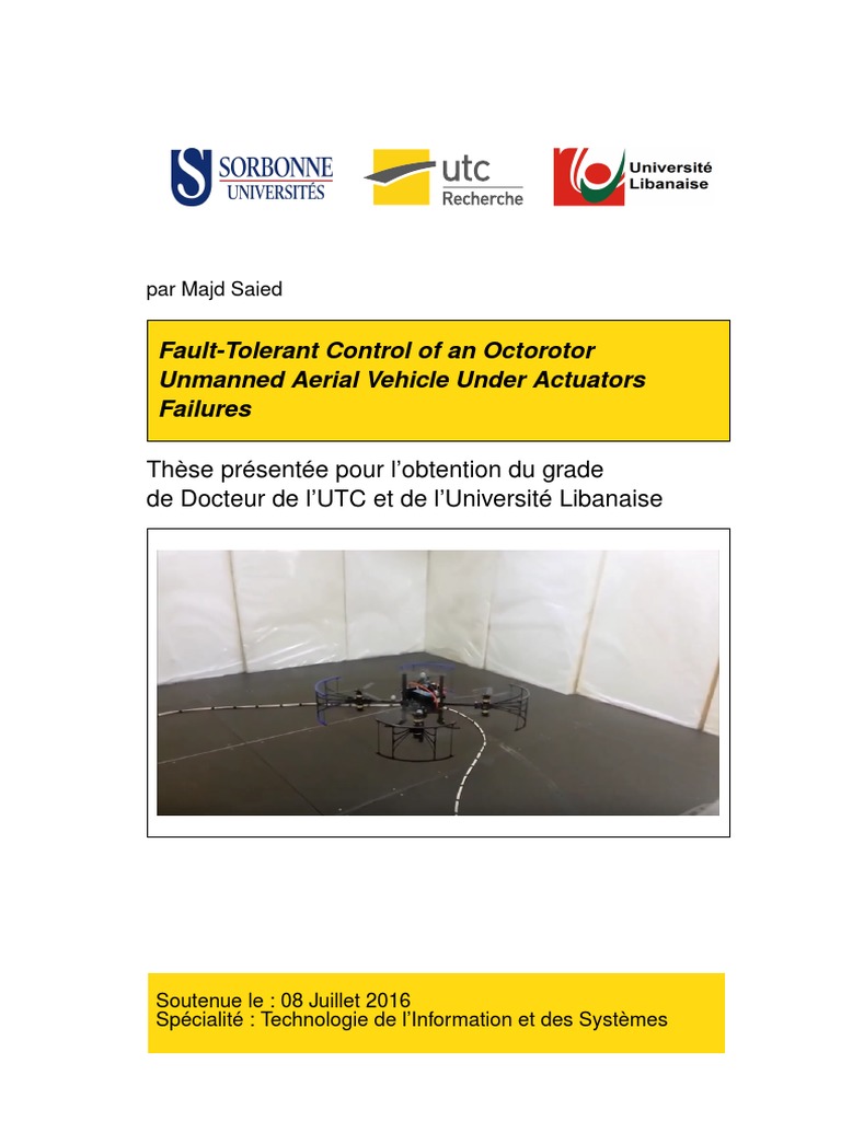Fault-Tolerant Control of An Octorotor Unmanned Aerial Vehicle Under ...