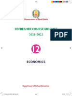 Refresher Course Module 2021-2022: Economics