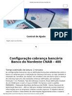 Configuração cobrança bancária Banco do Nordeste CNAB – 400