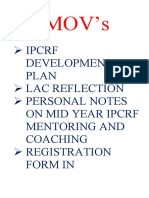Ipcrf Development Plan Lac Reflection Personal Notes On Mid Year Ipcrf Mentoring and Coaching Registration Form in