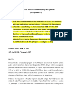 Legal Aspects in Tourism (Assignment #1)