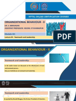 Organizational Behaviour - Ii: Nptel